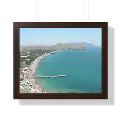 Paradise Bay from Krapust Castle,Cudak,Novie Cvit ,Crimea Framed Poster