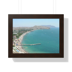 Paradise Bay from Krapust Castle,Cudak,Novie Cvit ,Crimea Framed Poster