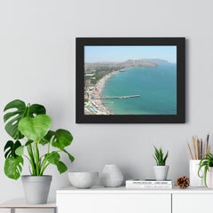Paradise Bay from Krapust Castle,Cudak,Novie Cvit ,Crimea Framed Poster